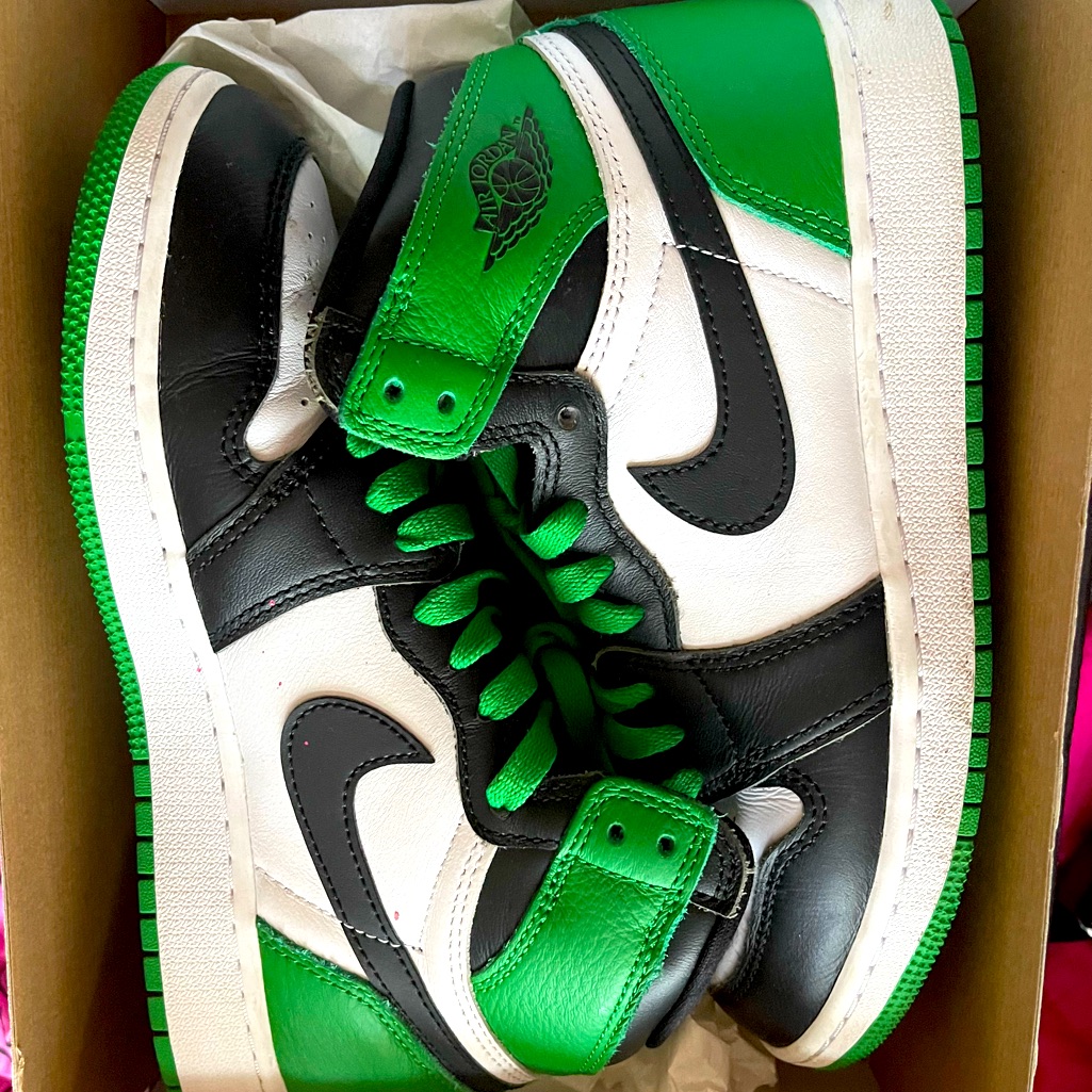 Big Kids Air Jordan 1 Retro High Og 'Lucky Green'